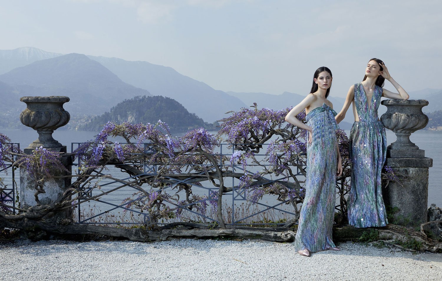 Lake Como Editorial Fashion photography shoot  