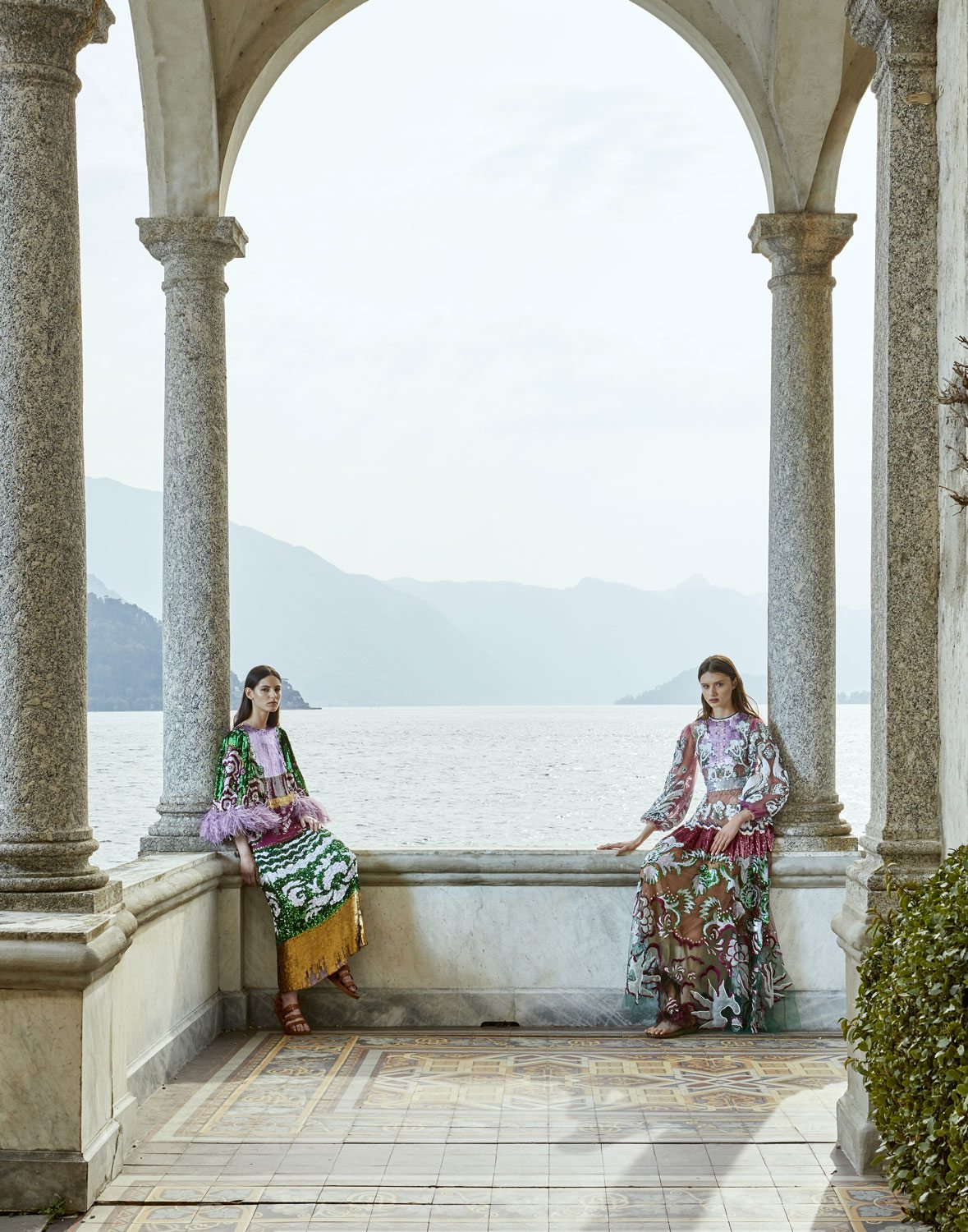 Lake Como Editorial Fashion photography shoot  