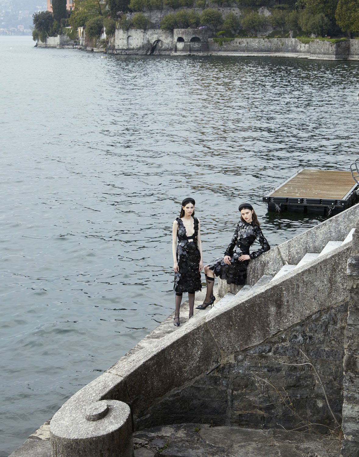 Lake Como Editorial Fashion photography shoot