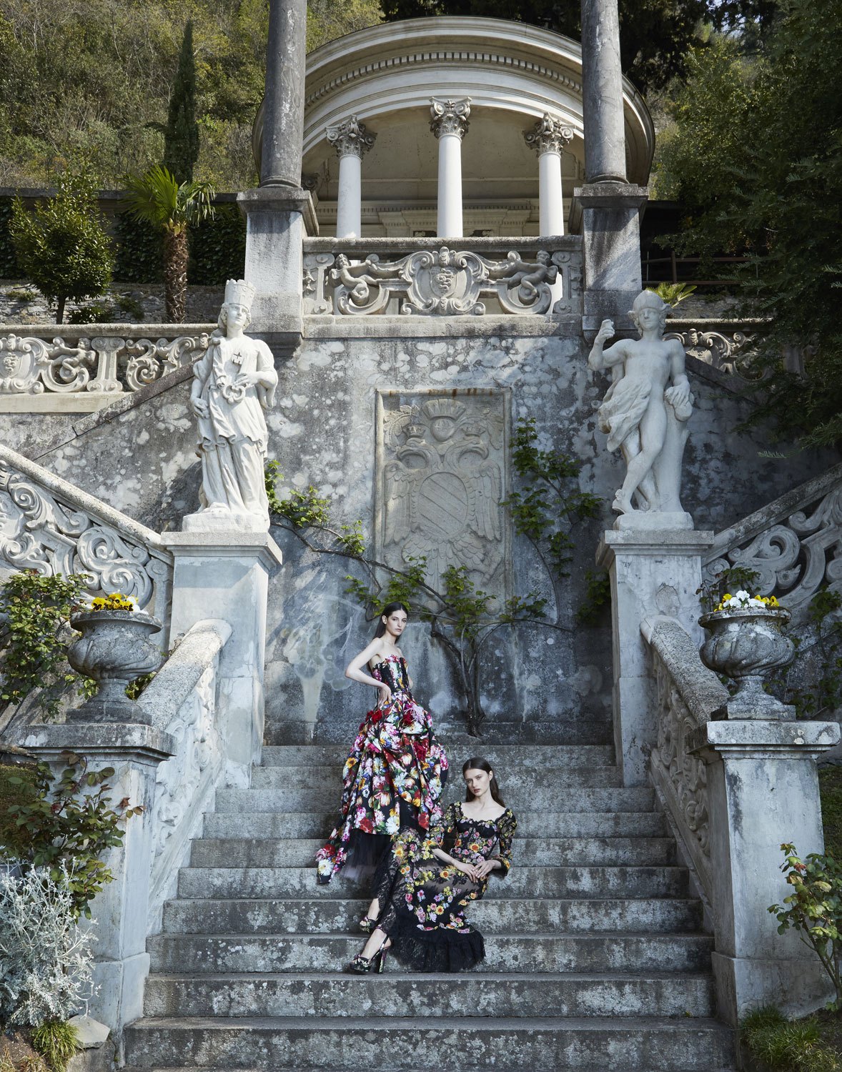 Lake Como Editorial Fashion photography shoot