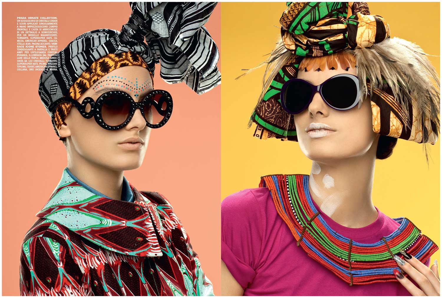 Luxottica eyewear Prada and Versace for Vogue Accessory