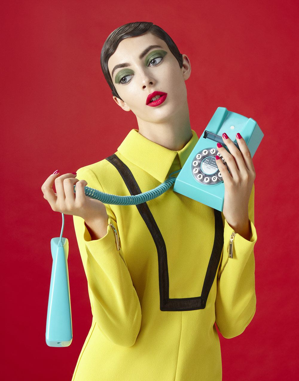 Naj Oleari cosmetics makeup campaign Milan