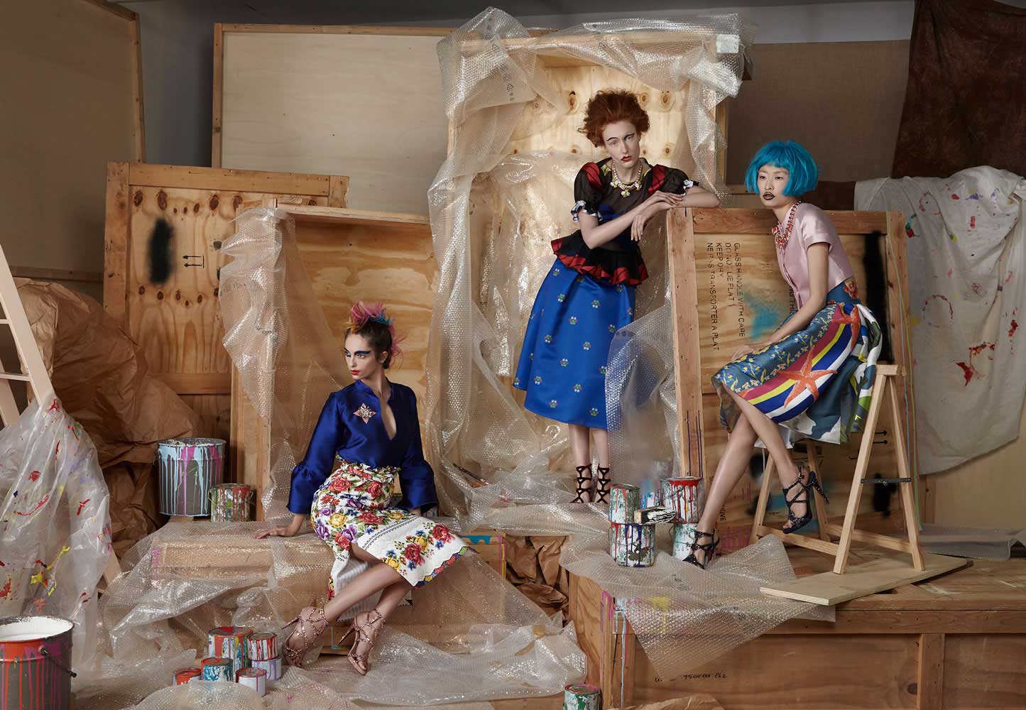 Vogue Italia Talents on Set, Gallery Girls