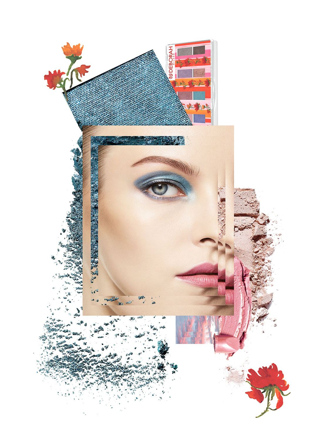 Vogue Italia fashion editorial for Deborah Cosmetics Milano